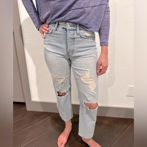 Wild Fable Highest Rise Light Wash Jeans, Size 2